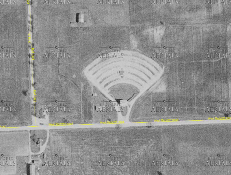 Starlite Drive-In - 1954 Historical Aerial